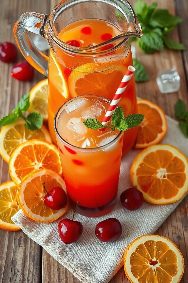 citrusy fruit drink recipe