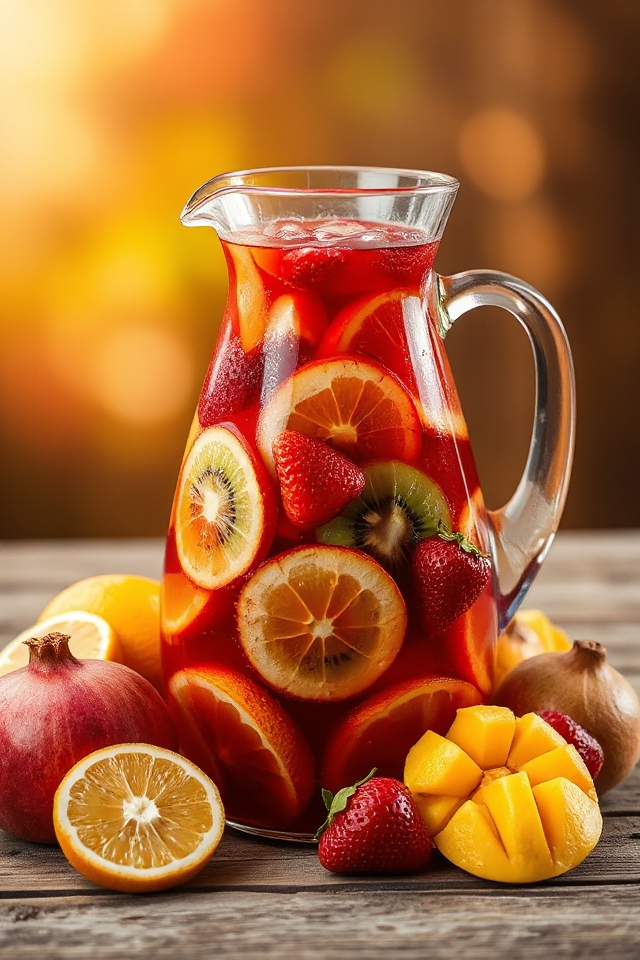 colorful fruity sangria delight