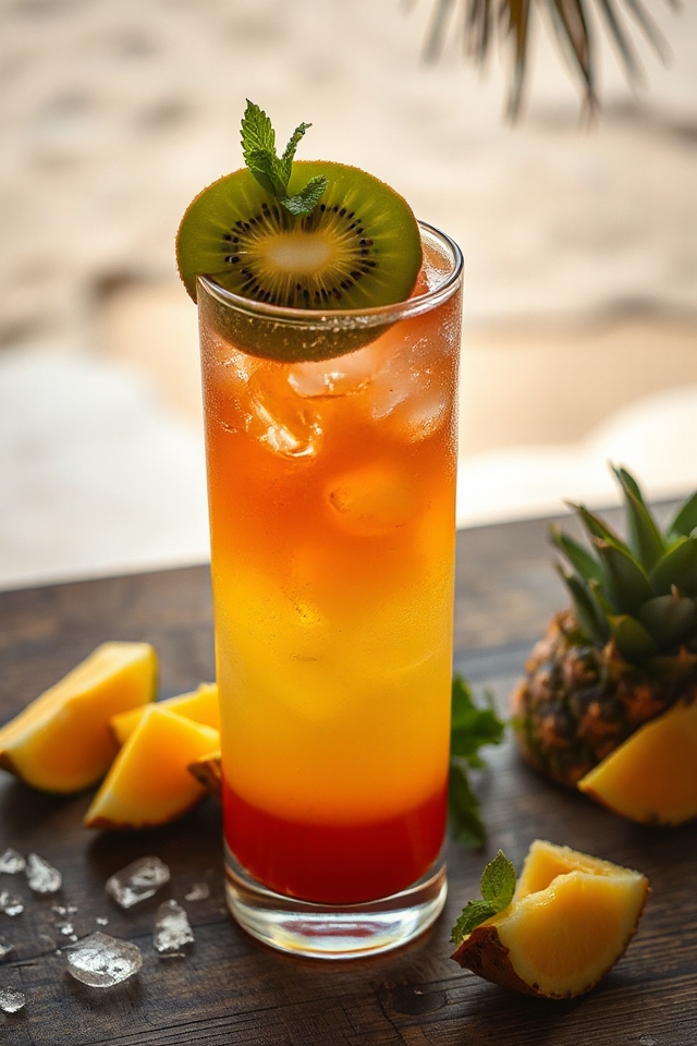 colorful non alcoholic beverage recipe