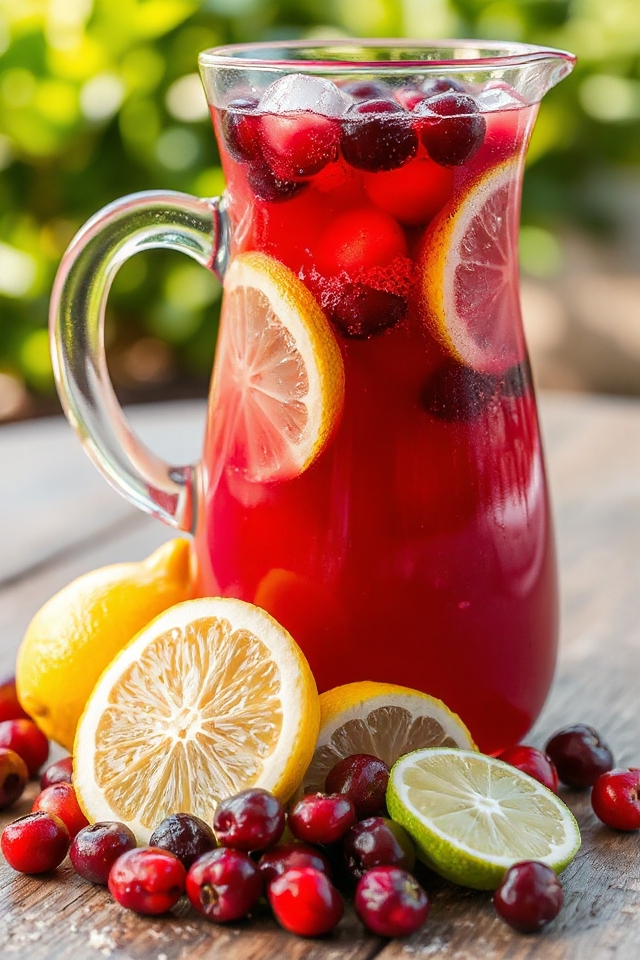 cranberry lemonade preparation steps