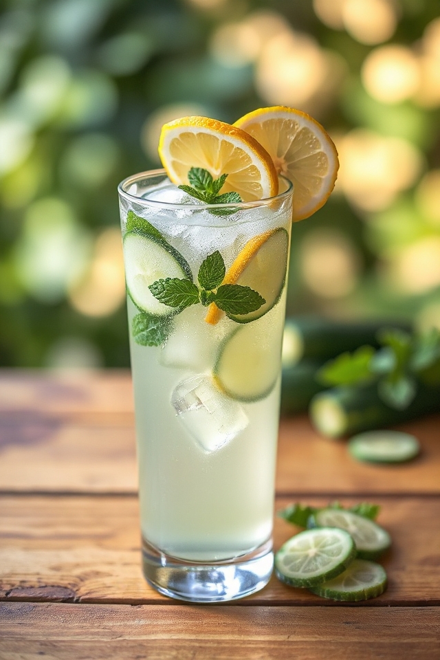 cucumber mint lemonade creation