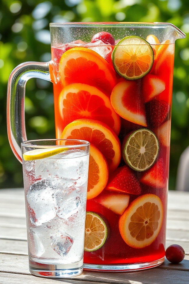 fruity refreshing summer beverage