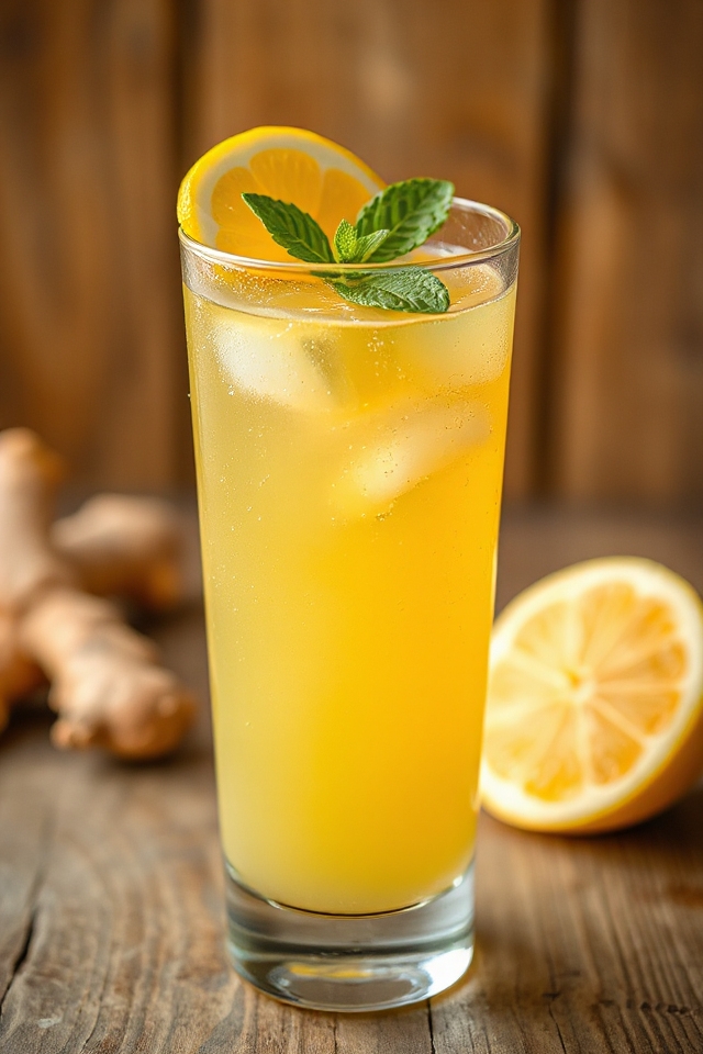 ginger infused refreshing lemonade