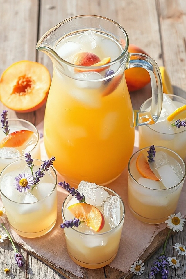 lavender peach lemonade recipe