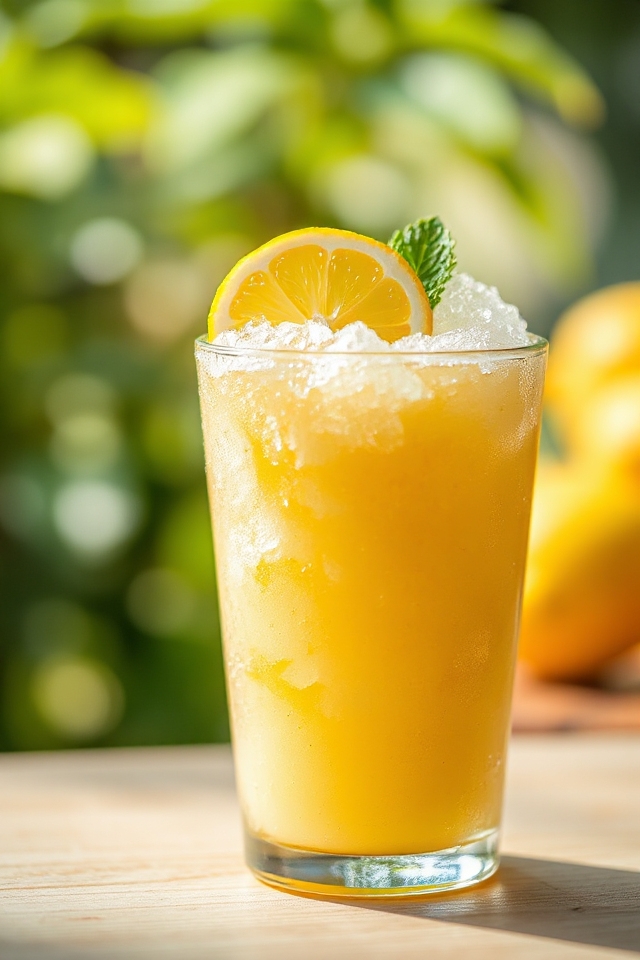 lemonade slushie preparation steps