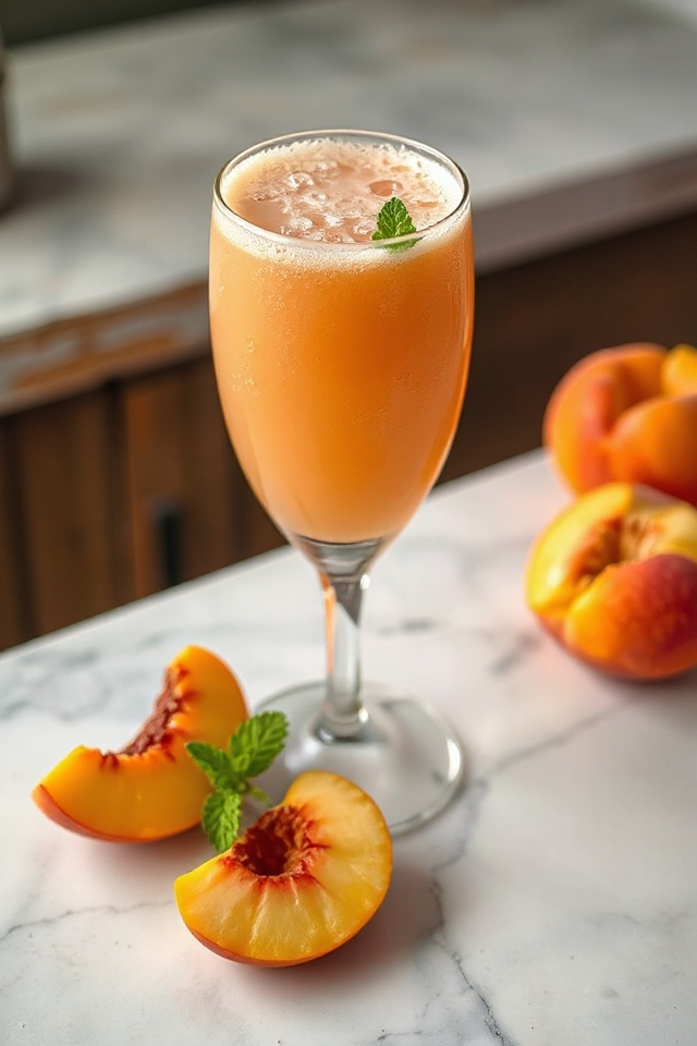non alcoholic bellini recipe