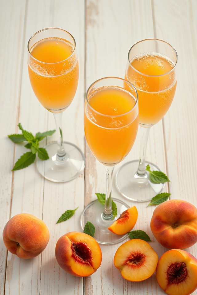 peach bellini non alcoholic recipe