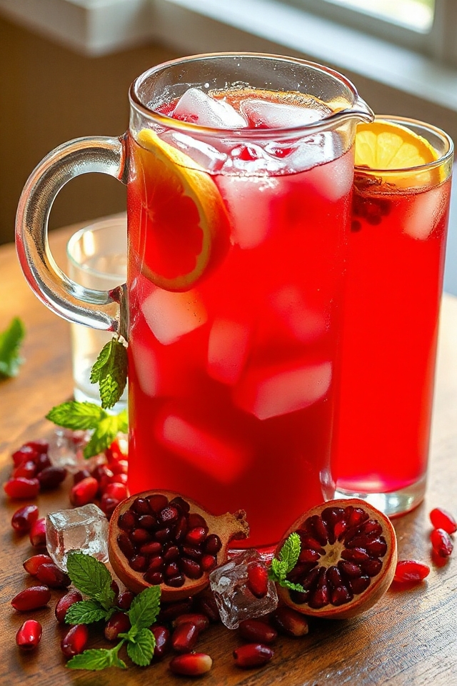 pomegranate green tea lemonade