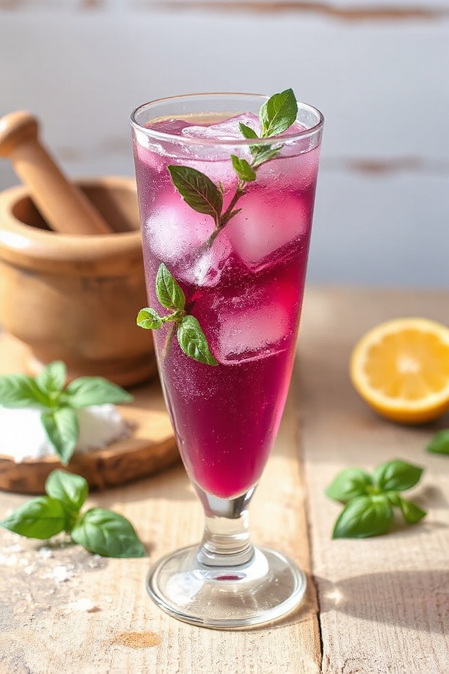 purple basil lemonade recipe