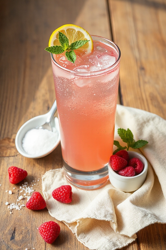 raspberry lemonade fizzy drink