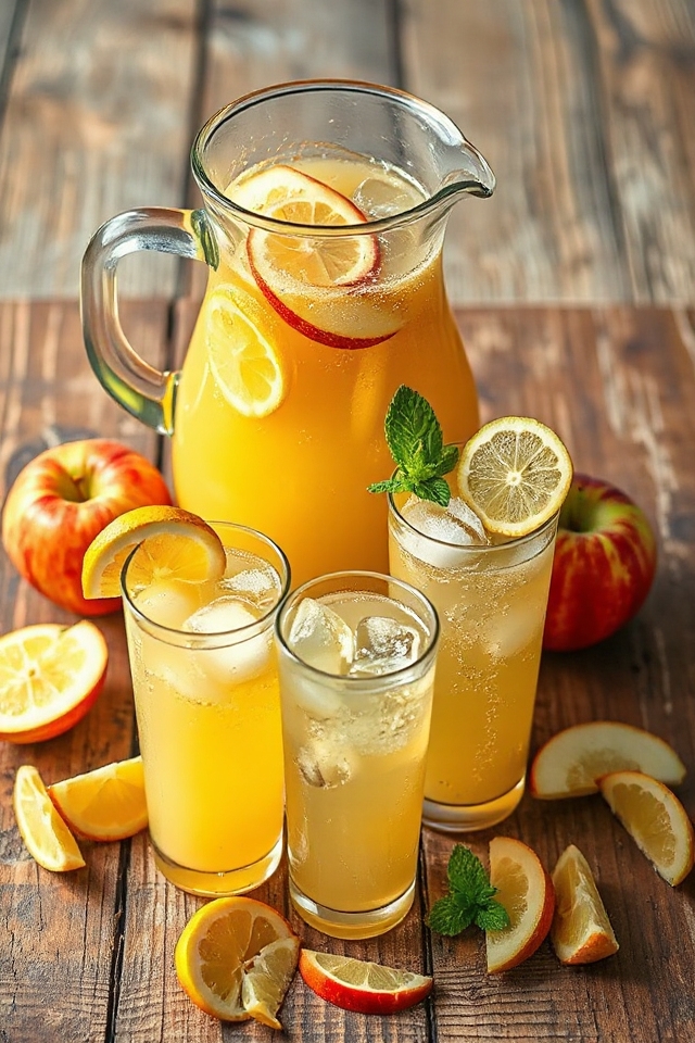 refreshing apple lemon drink