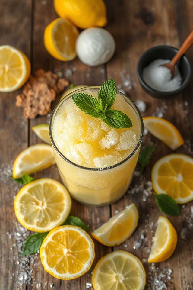 refreshing frozen lemon treat