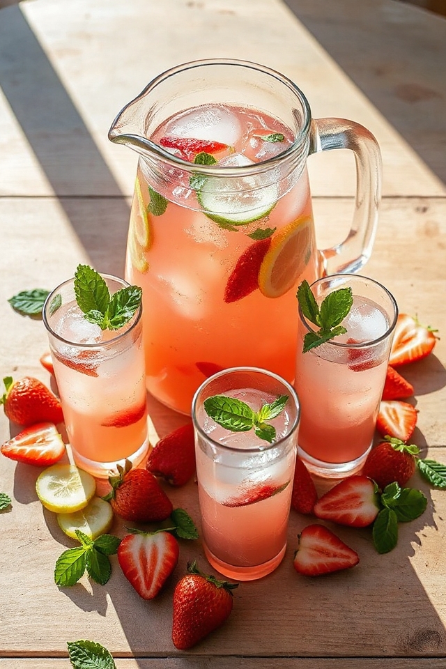 refreshing fruit infused lemonade