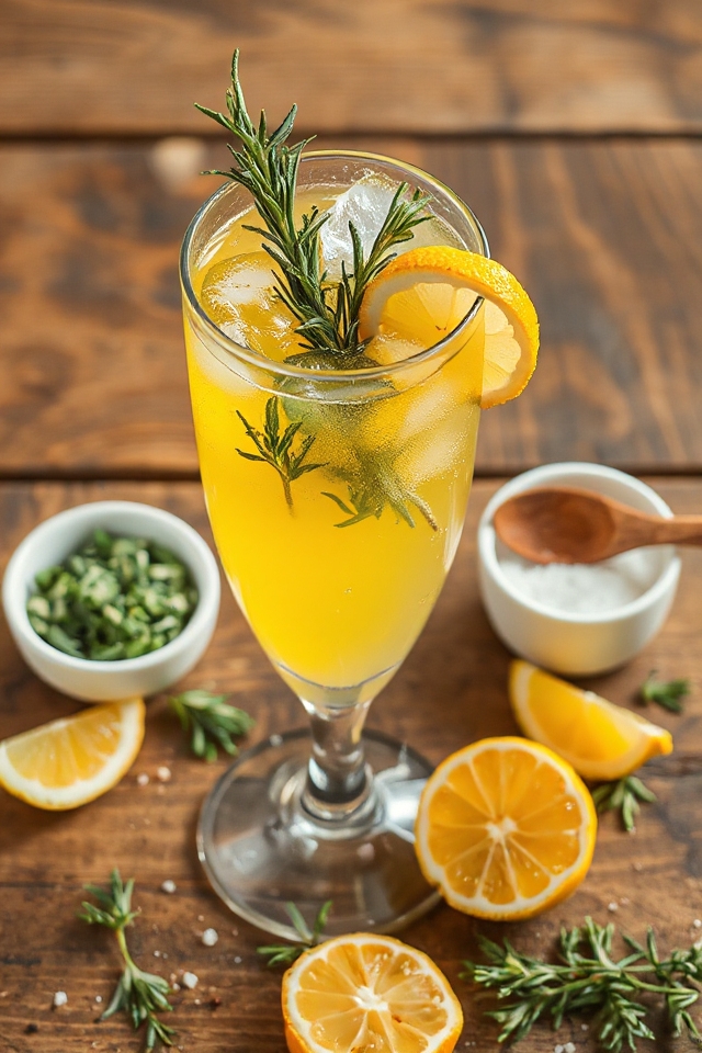 refreshing herbal citrus drink