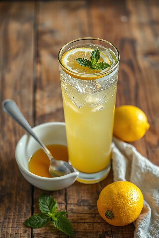 refreshing homemade lemon drink