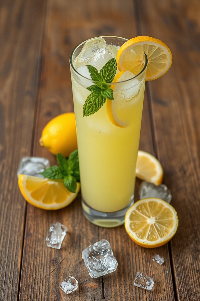 refreshing ice cold beverage