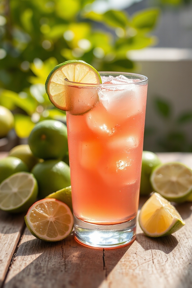 refreshing pink apple lemonade
