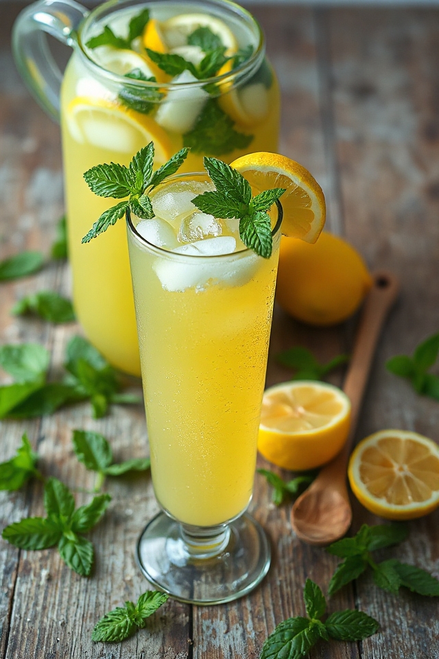 refreshing vietnamese mint drink