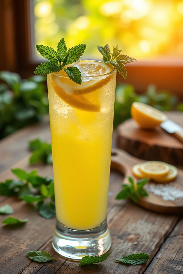 refreshing vietnamese mint lemonade