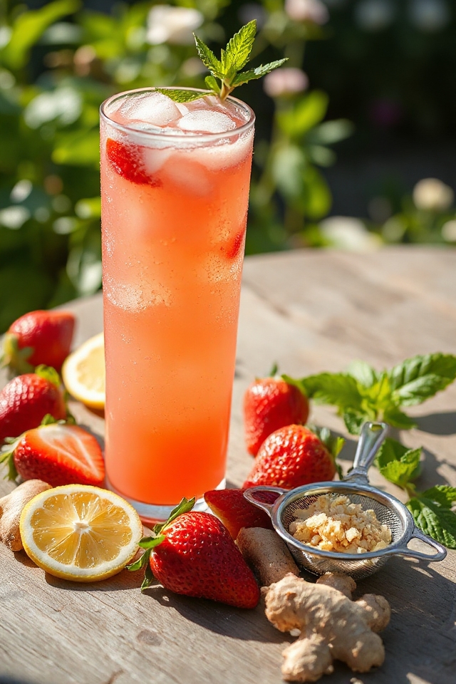 strawberry ginger lemonade recipe