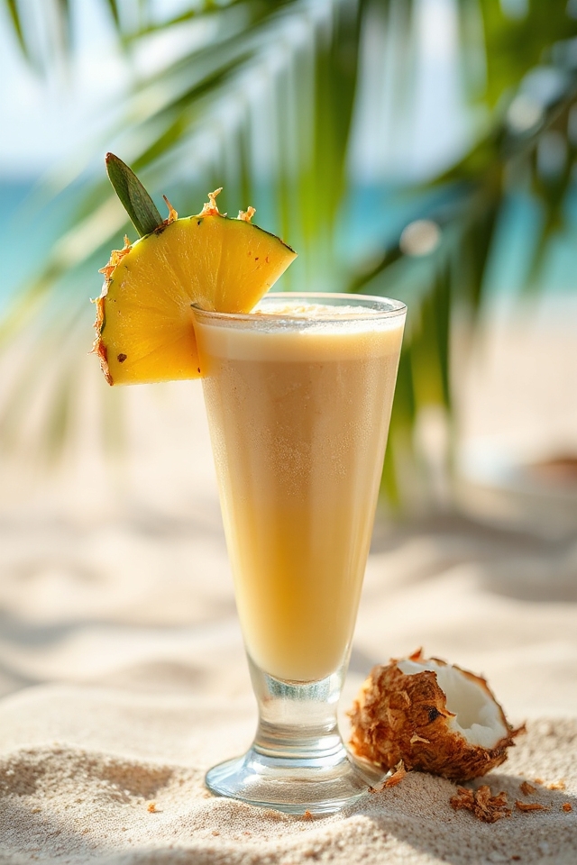 tropical non alcoholic pi a colada