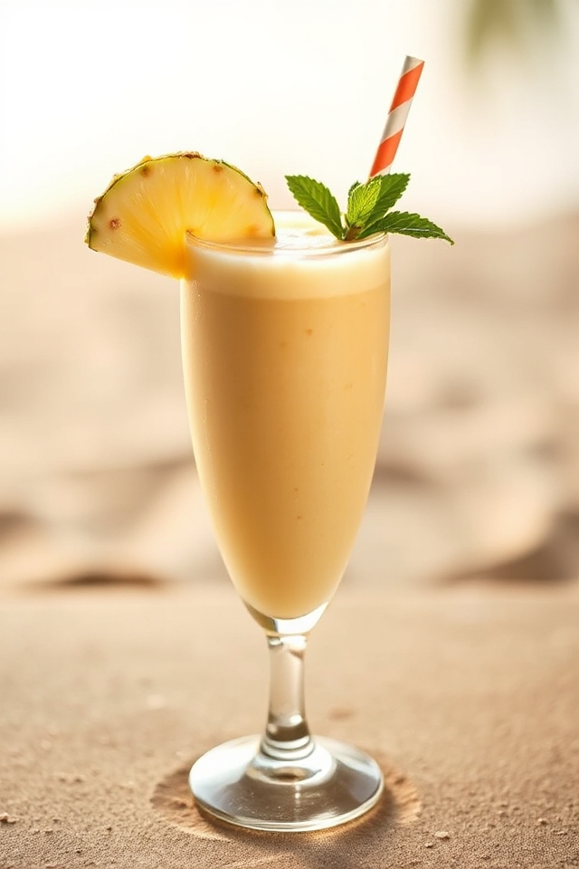 tropical virgin pina colada smoothie