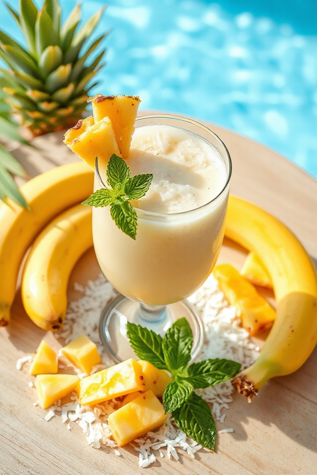 virgin banana pina colada