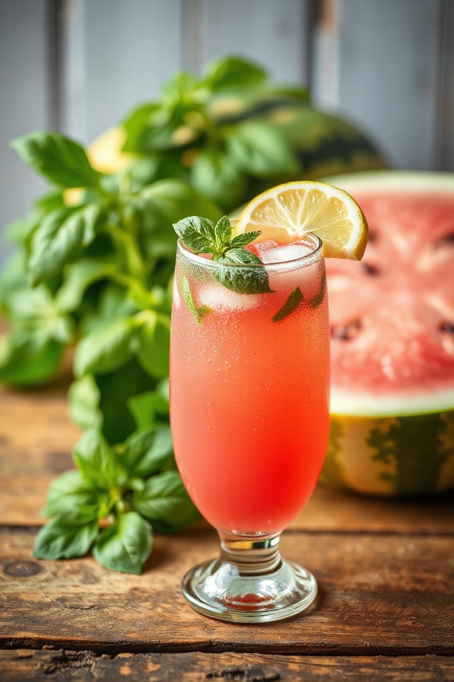 watermelon basil lemonade recipe