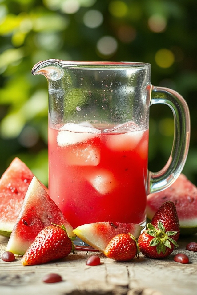 watermelon berry lemonade recipe